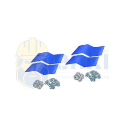 Комплект крепления отбортовочного элемента для хомутовых строительных лесов Комплект крепления отбортовочного элемента для хомутовых строительных лесов