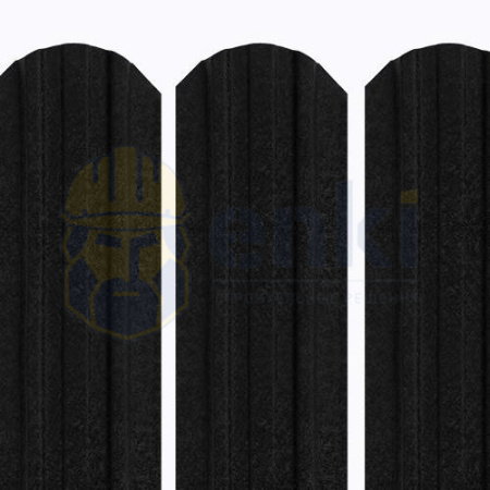 Забор штакетник металлический Трапеция-усиленный (118 мм) КВАРЦ Чёрный Янтарь RAL 9005 КВАРЦ Забор штакетник металлический Трапеция-усиленный (118 мм) КВАРЦ Чёрный Янтарь RAL 9005 КВАРЦ