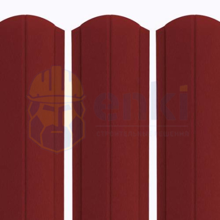 Штакетник металлический Европланка 130 мм МАТ Тёмно-вишнёвый 3005 Штакетник металлический Европланка 130 мм МАТ Тёмно-вишнёвый 3005
