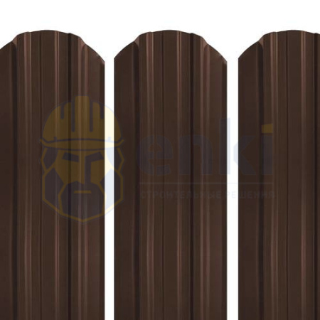 Забор штакетник металлический Трапеция-усиленный (118 мм) Глянец Шоколадно-коричневый RAL 8017 ГЛЯНЕЦ Забор штакетник металлический Трапеция-усиленный (118 мм) Глянец Шоколадно-коричневый RAL 8017 ГЛЯНЕЦ