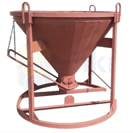 Бадья для бетона БН-0,5 стандарт лоток 1390x1390x1450 Бадья для бетона БН-0,5 стандарт лоток 1390x1390x1450