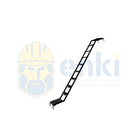 Лестница оцинкованная трап без поручня 3,0х2,0 м Лестница оцинкованная трап без поручня 3,0х2,0 м