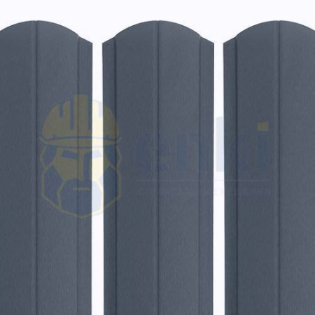 Штакетник металлический Европланка 130 мм Матт Серый Графит 7024 Штакетник металлический Европланка 130 мм Матт Серый Графит 7024