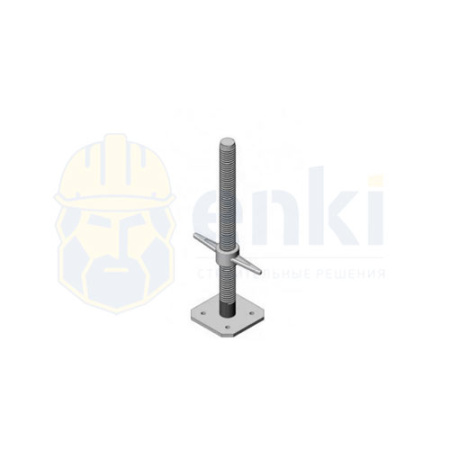 Домкрат 0,35 м 30x30 мм для строительных лесов Домкрат 0,35 м 30x30 мм для строительных лесов