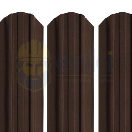 Забор штакетник металлический Трапеция-усиленный (118 мм) ExtraMatt Шоколадно-коричневый RAL 8017 ExtraMatt Забор штакетник металлический Трапеция-усиленный (118 мм) ExtraMatt Шоколадно-коричневый RAL 8017 ExtraMatt