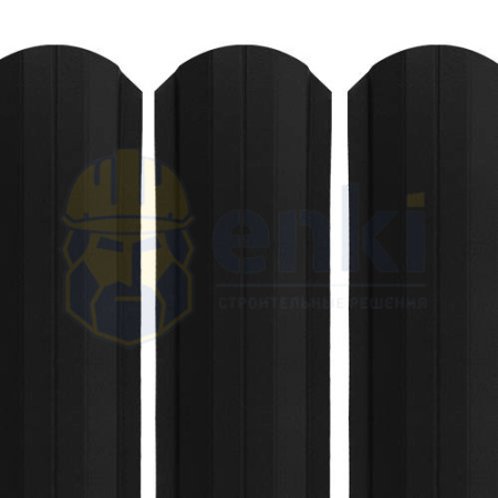 Забор штакетник металлический Рубин 103 мм ExtraMatt Чёрный Янтарь 9005 Забор штакетник металлический Рубин 103 мм ExtraMatt Чёрный Янтарь 9005