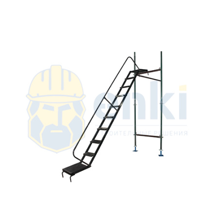 Лестница трап с поручнем 3,0х2,0 м Лестница трап с поручнем 3,0х2,0 м