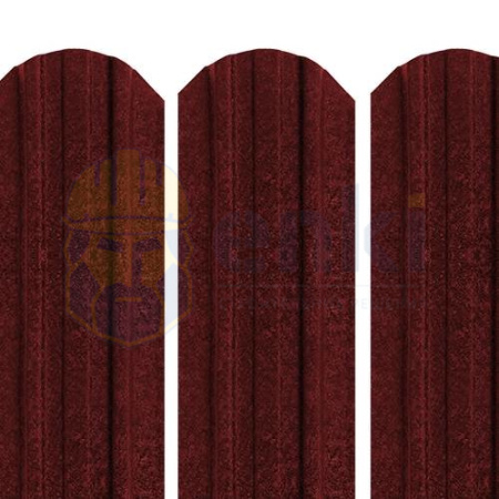 Забор штакетник металлический Трапеция-усиленный (118 мм) КВАРЦ Тёмно-вишнёвый RAL 3005 КВАРЦ Забор штакетник металлический Трапеция-усиленный (118 мм) КВАРЦ Тёмно-вишнёвый RAL 3005 КВАРЦ