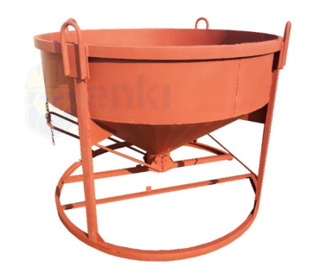 Бадья для бетона БН-1,5 низкая лоток 2060x2060x1440 Бадья для бетона БН-1,5 низкая лоток 2060x2060x1440