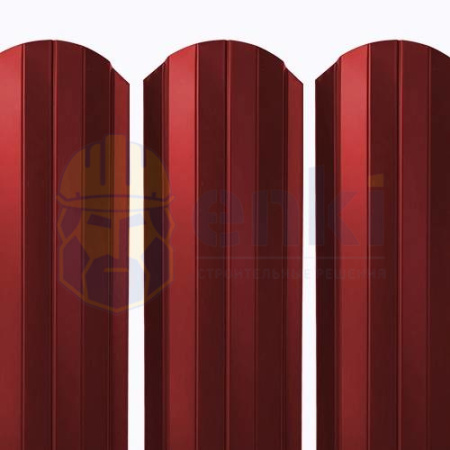 Штакетник металлический Рубин 103 мм Глянец Тёмно-вишнёвый 3005 Штакетник металлический Рубин 103 мм Глянец Тёмно-вишнёвый 3005