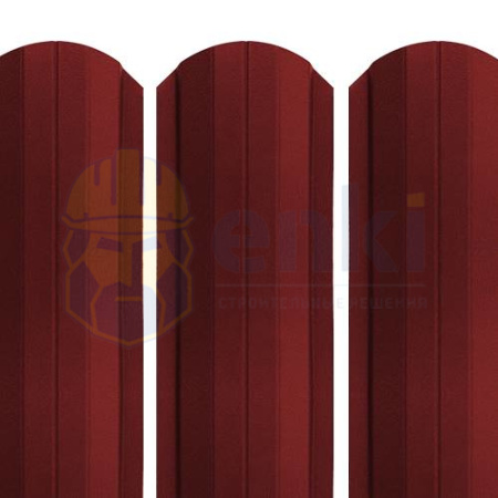 Забор штакетник металлический Рубин 103 мм МАТ Тёмно-вишнёвый 3005 Забор штакетник металлический Рубин 103 мм МАТ Тёмно-вишнёвый 3005