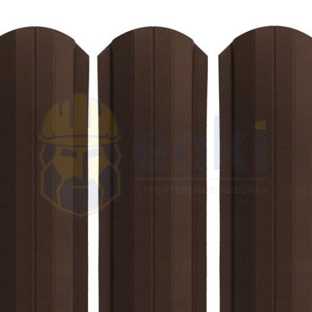 Забор штакетник металлический Рубин 103 мм ExtraMatt Шоколадно-коричневый 8017 Забор штакетник металлический Рубин 103 мм ExtraMatt Шоколадно-коричневый 8017