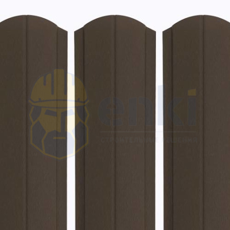 Штакетник металлический Европланка 130 мм МАТ Серо-коричневый 8019 Штакетник металлический Европланка 130 мм МАТ Серо-коричневый 8019