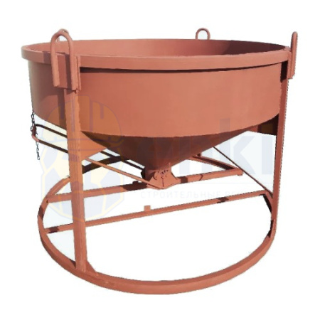 Бадья для бетона БН-2,0 низкая лоток 2060x2060x1600 Бадья для бетона БН-2,0 низкая лоток 2060x2060x1600