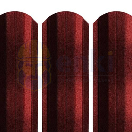 Забор штакетник металлический Рубин 103 мм КВАРЦ Тёмно-вишнёвый 3005 Забор штакетник металлический Рубин 103 мм КВАРЦ Тёмно-вишнёвый 3005