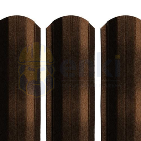 Забор штакетник металлический Рубин 103 мм КВАРЦ Серо-коричневый 8019 Забор штакетник металлический Рубин 103 мм КВАРЦ Серо-коричневый 8019