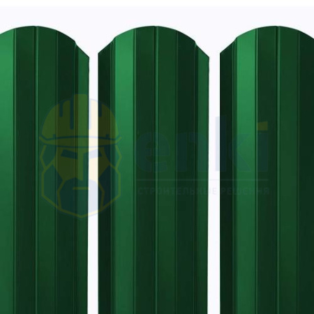 Штакетник металлический Рубин 103 мм Глянец Зелёный Мох 6005 Штакетник металлический Рубин 103 мм Глянец Зелёный Мох 6005